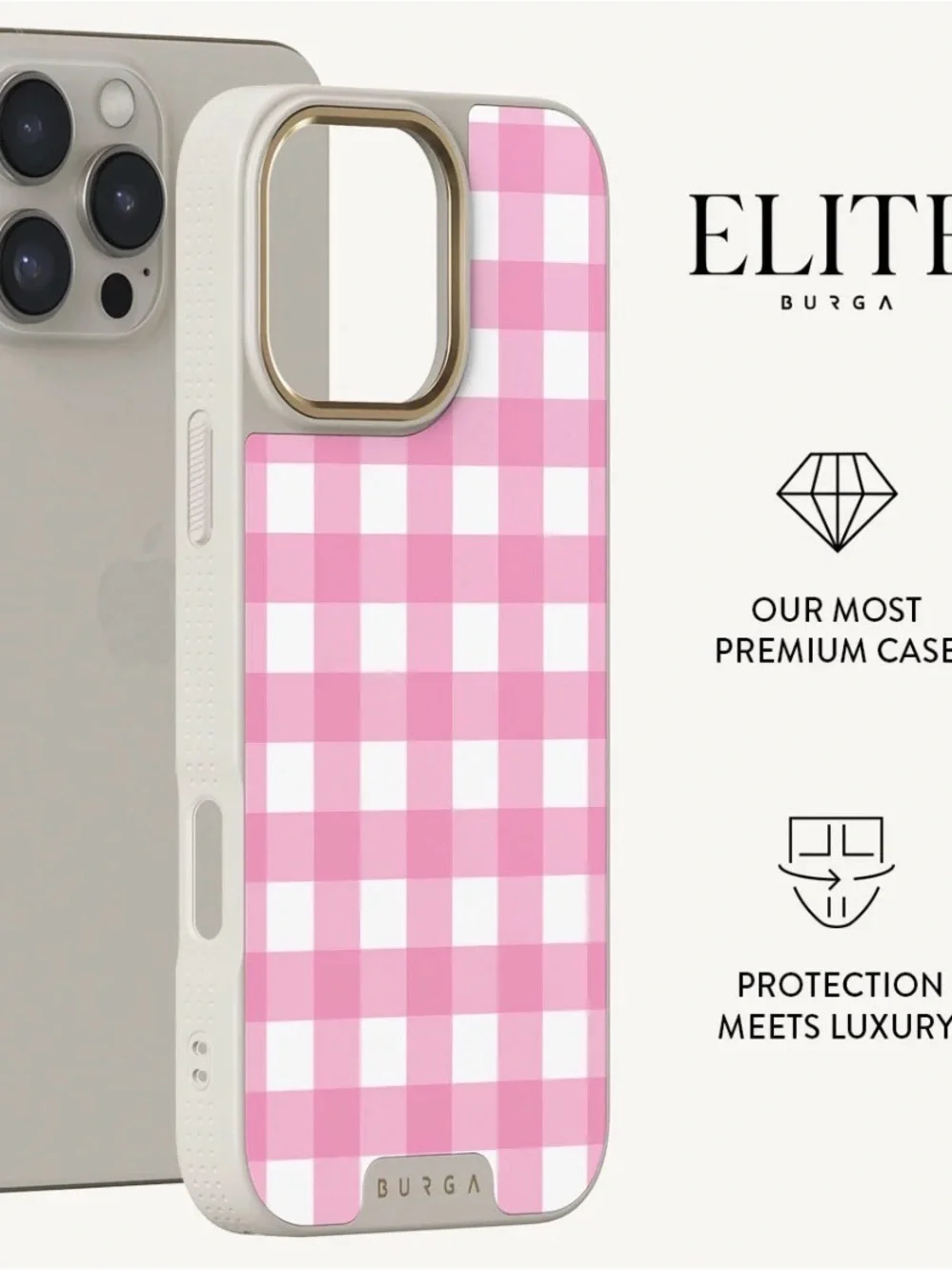 BURGA Think Pink Elite iPhone 16 Pro Max Phone Case